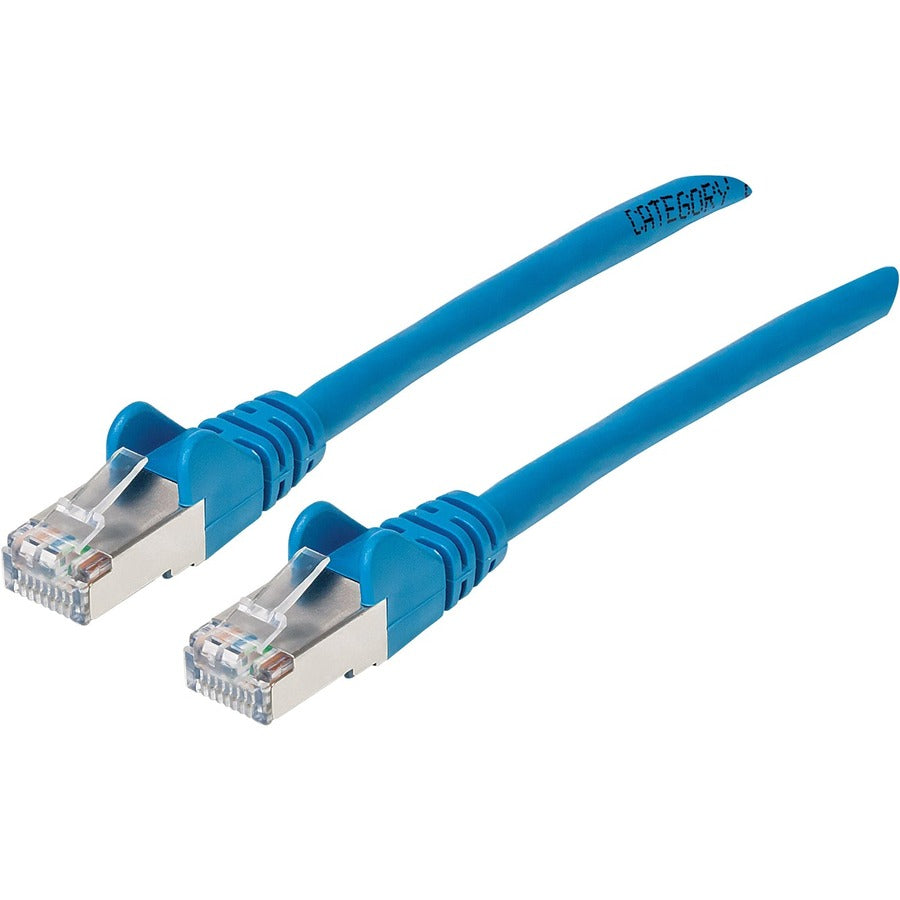Manhattan Cat6a S/FTP Patch Cable, 10 ft., Blue
