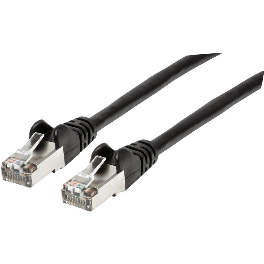 Manhattan Cat6a S/FTP Patch Cable, 25 ft., Black