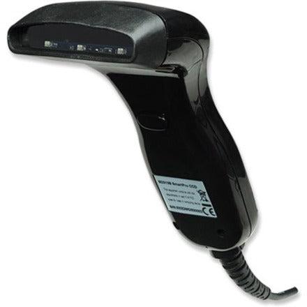 Manhattan Contact CCD Handheld Barcode Scanner, USB, 80mm Scan Width, Cable 152cm, Max Ambient Light: 3,000 lux (sunlight), Black, Three Year Warranty, Box