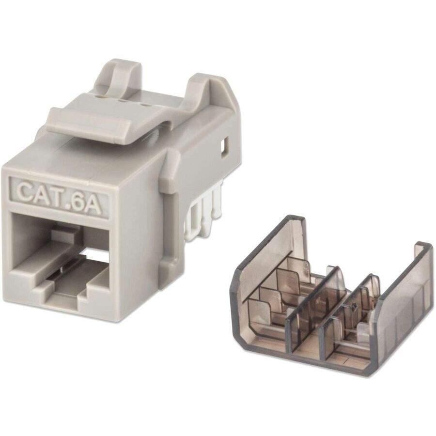 Manhattan FastPunch Cat6a Keystone Jack - 1 x RJ-45 Keystone Female