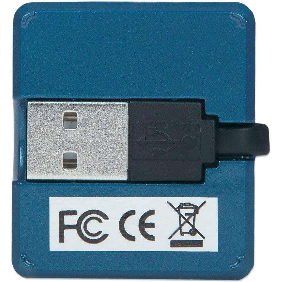 Manhattan Hi-Speed USB Micro Hub - USB - External - 4 USB Port(s) - 4 USB 2.0 Port(s)