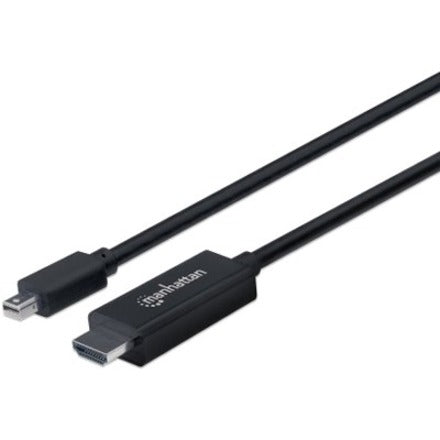 Manhattan Mini DisplayPort 1.1 to HDMI Cable, 1080p@60Hz, 3m, Male to Male, Black, Three 153249