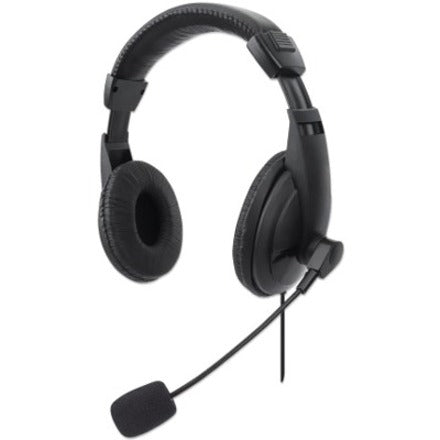 Manhattan Stereo USB Headset - Stereo - USB Type A - Wired - 32 Ohm - 20 Hz - 20 kHz -