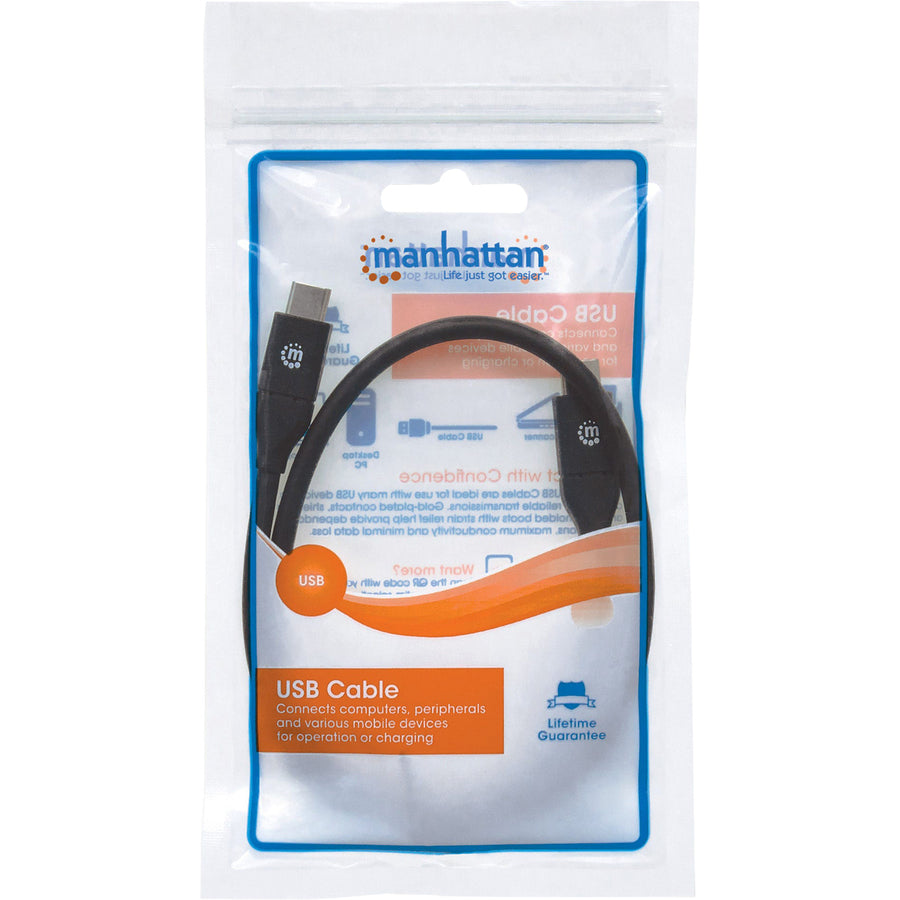 Manhattan SuperSpeed+ USB C Device Cable - First End: 1 x USB 3.1 Type C - Male - Second