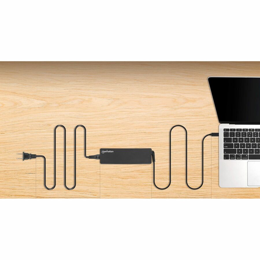 Manhattan USB-C Power Delivery Laptop Charger - 100 W - 100 W - 120 V AC, 230 V AC Input