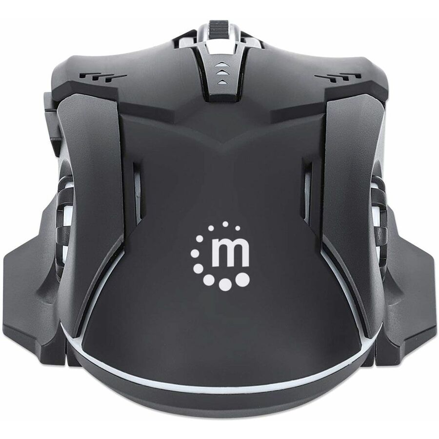 Manhattan Wired Optical LED Gaming Mouse - Full-size Mouse - Rugged - Optical - Cable -