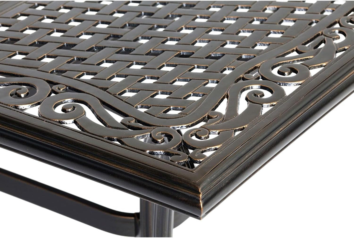 Manor Outdoor Dining Set For 10 With 4 Swivel Rockers