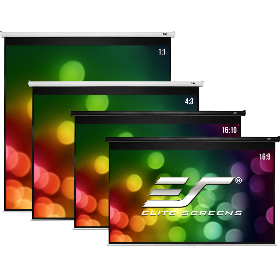 Manual Projection Screen 120 Inch - Pull Down MaxWhite 16:10 | Elite Screens M120X