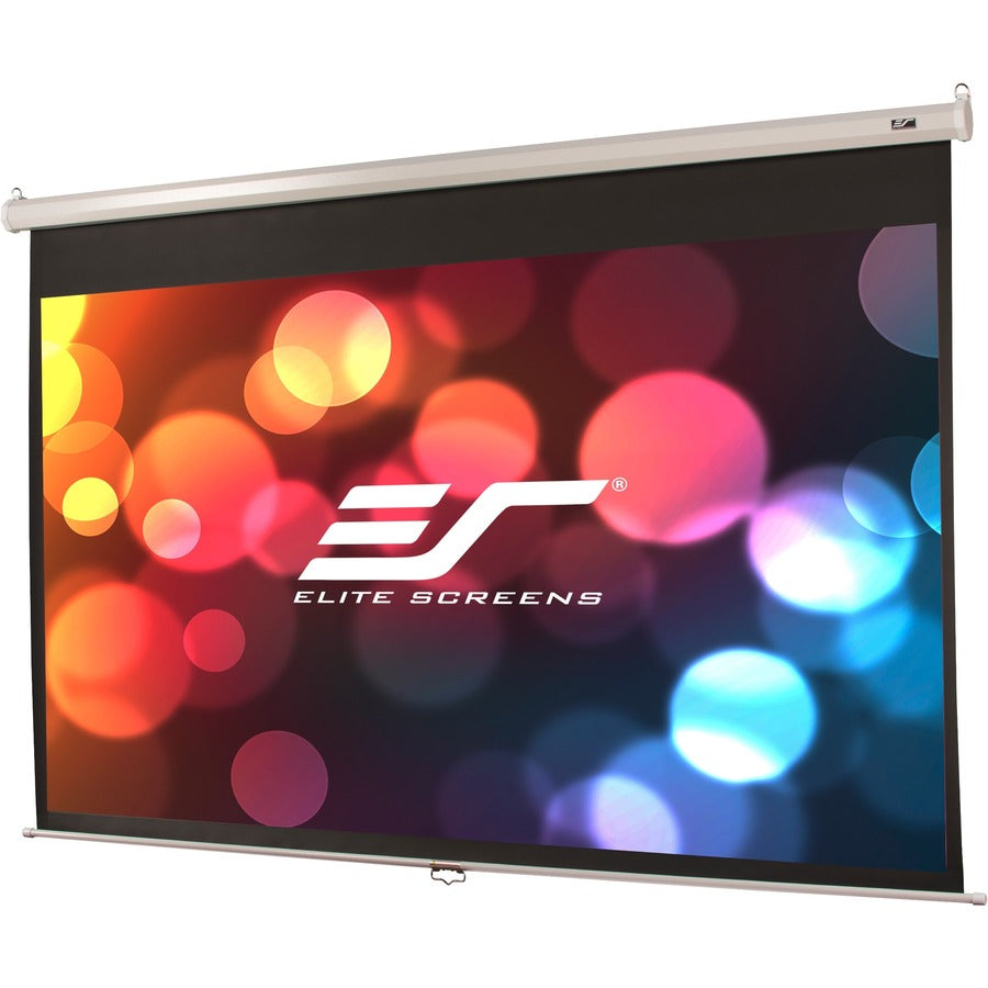 Manual Pull-Down Projector Screen 135" 16:9 - MaxWhite 2 Fabric | Elite Screens M135XWH2