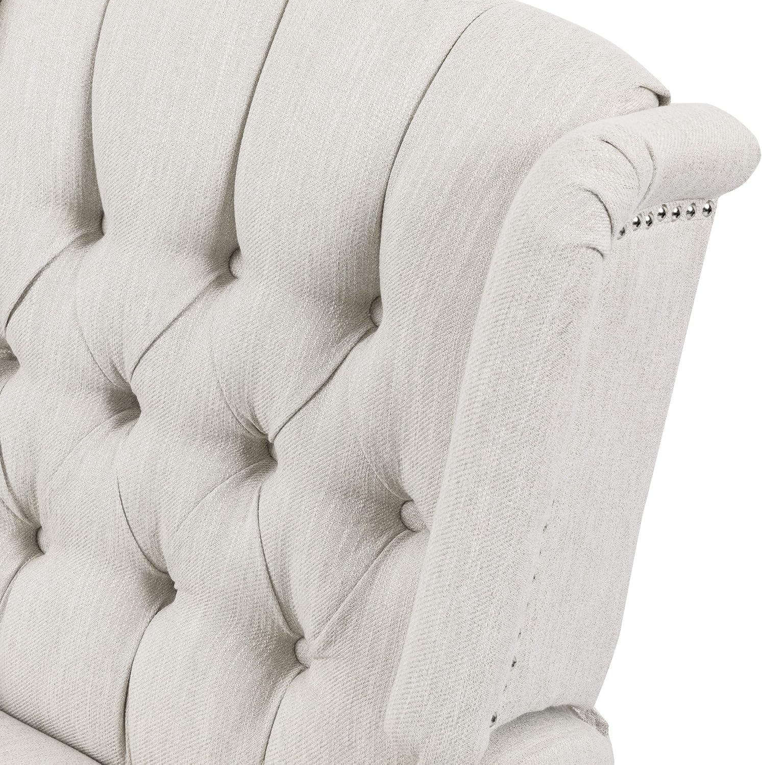 Manual Wingback Recliner Chair With 360 Degree Swivel For Living Room