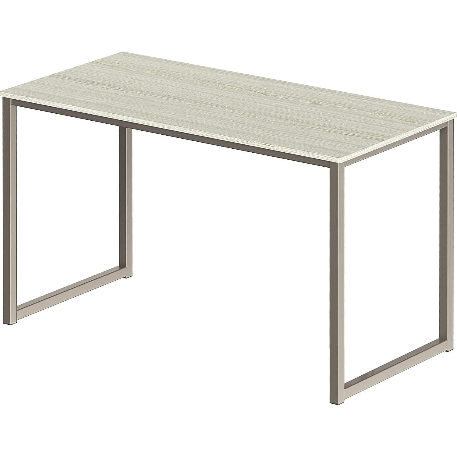Maple 32 Inch Desk For Home Office With Steel Frame