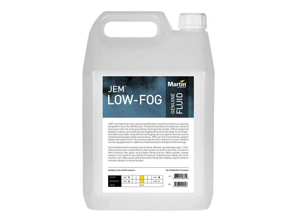 Martin JEM Low-Fog - Fog machine fluid - 5 liters - bottle (pack of 4)