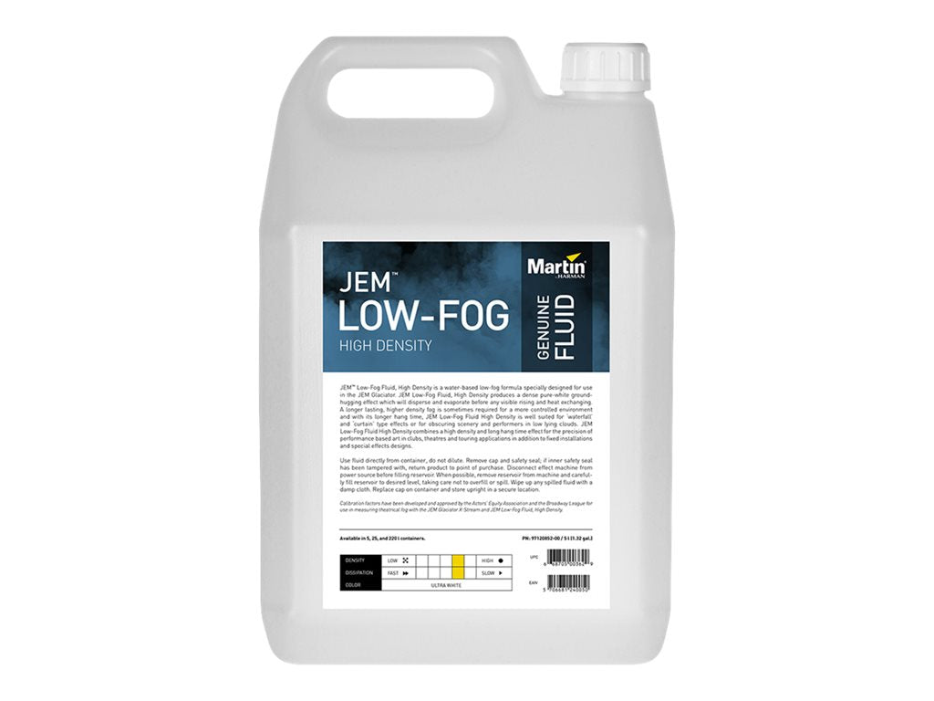 Martin JEM Low-Fog - Fog machine fluid - 5 liters - bottle (pack of 4)