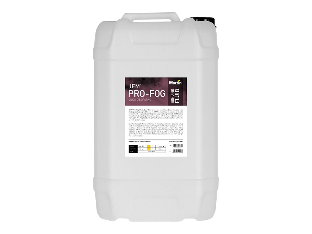 Martin JEM Pro-Fog Quick Dissipating - Fog machine fluid - 25 liters - container