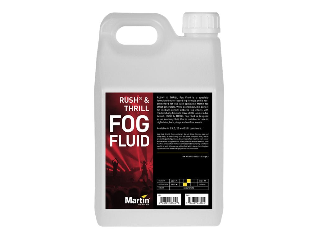 Martin RUSH & THRILL - Fog machine fluid - 2.5 liters - bottle (pack of 4)
