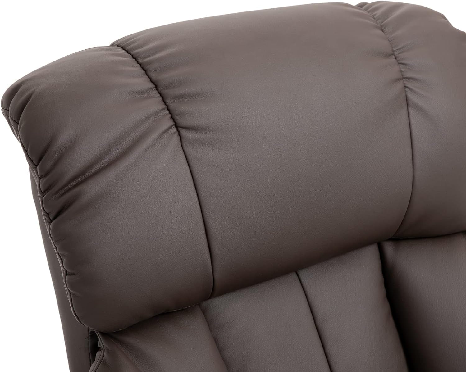 Massage Recliner Chair With Ottoman Brown 360 Degree Swivel