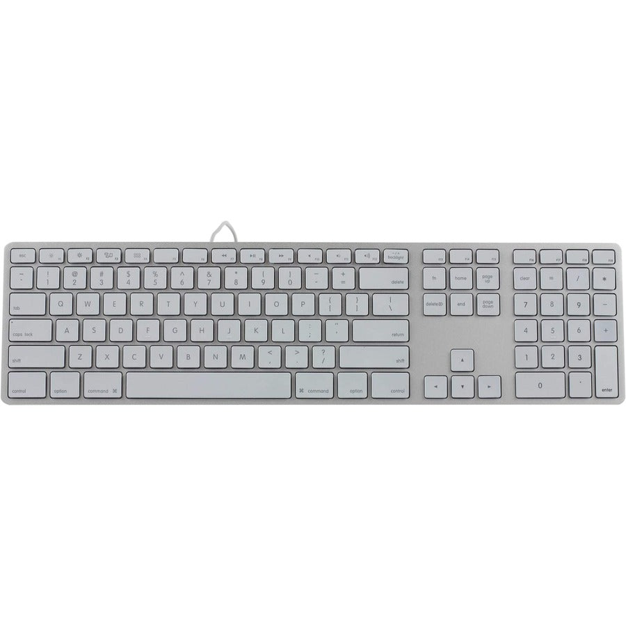 Matias RGB Backlit Wired Aluminum Keyboard for Mac - Silver FK318LS