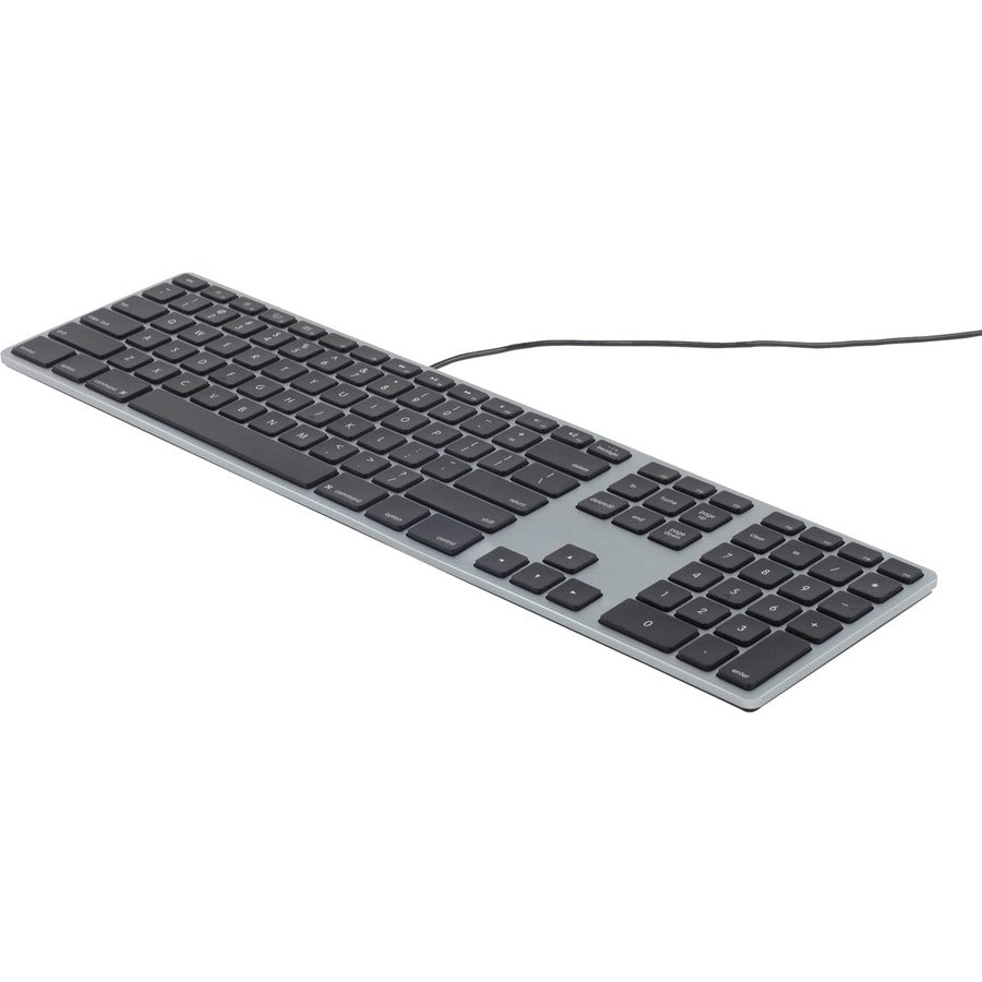Matias RGB Backlit Wired Aluminum Keyboard for Mac - Space Gray FK318LB