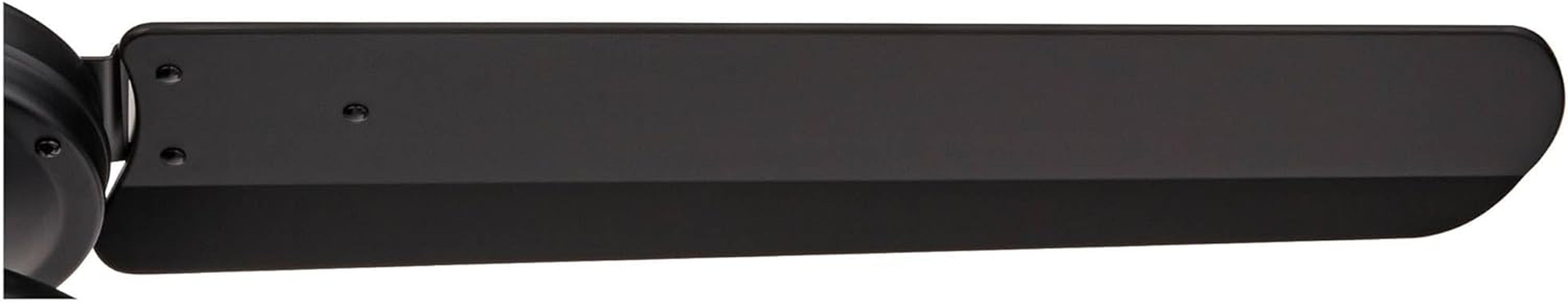 Matte Black Ceiling Fan 52 Inch With Integrated LED Remote