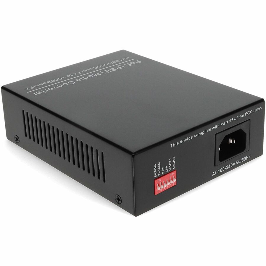 Media Converter 1000Base-SX with PoE - 10/100/1000Base-TX MMF | TecisOft ADD-GMCP-SX-5ST