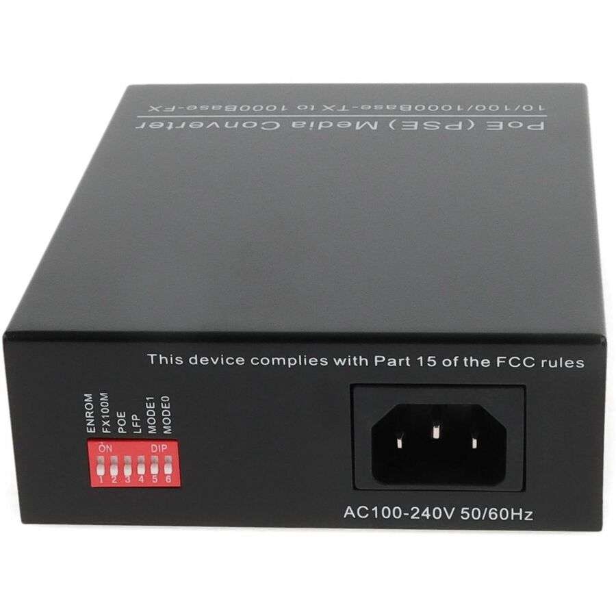 Media Converter 1000Base-SX with PoE - 10/100/1000Base-TX MMF | TecisOft ADD-GMCP-SX-5ST