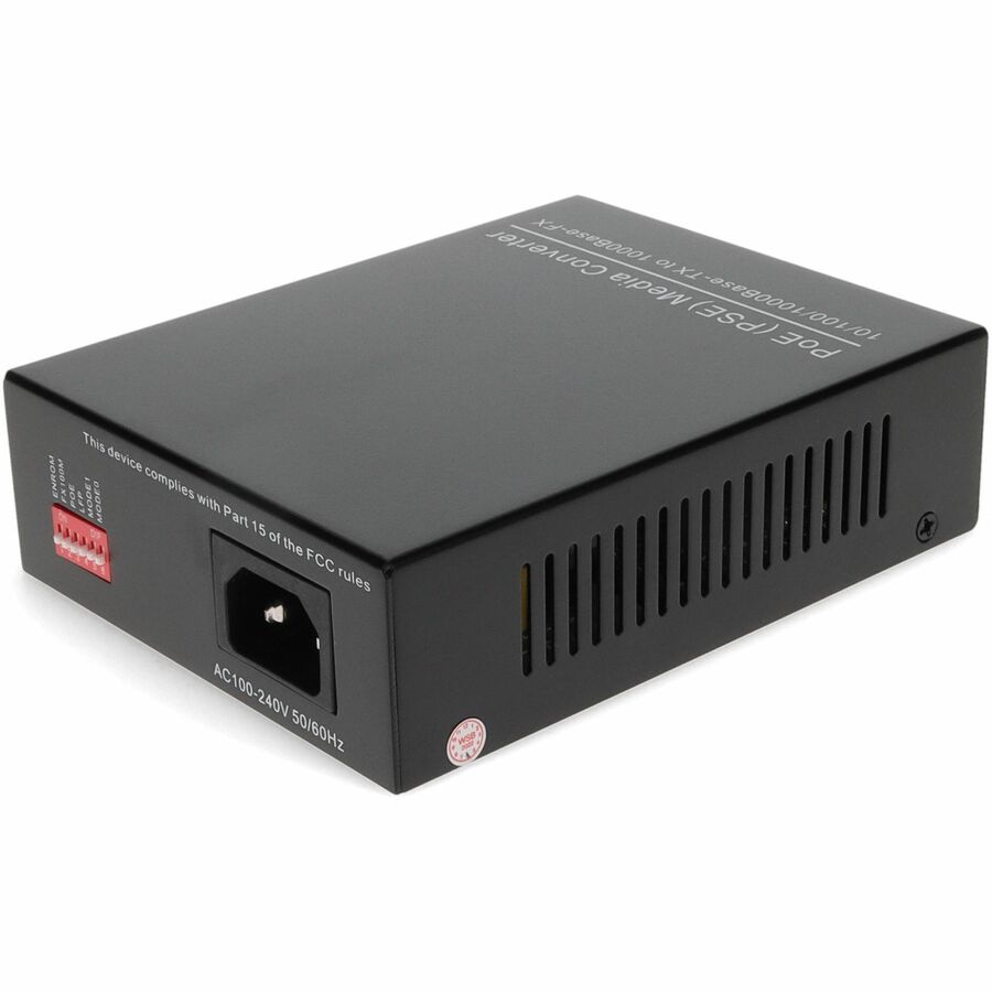 Media Converter 1000Base-SX with PoE - 10/100/1000Base-TX MMF | TecisOft ADD-GMCP-SX-5ST