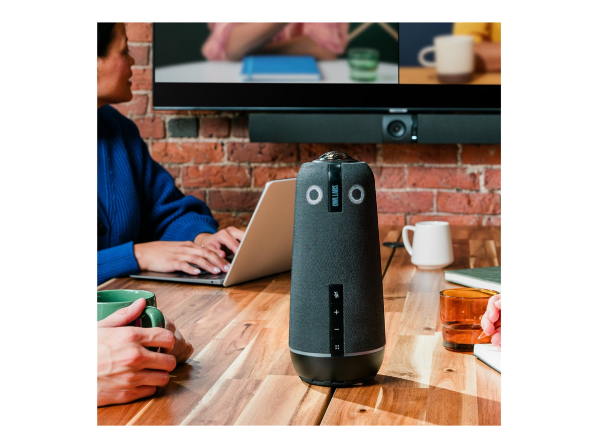 Meeting Owl 4+ 360° Camera Mic Speaker by Owl Labs for Hybrid Teams