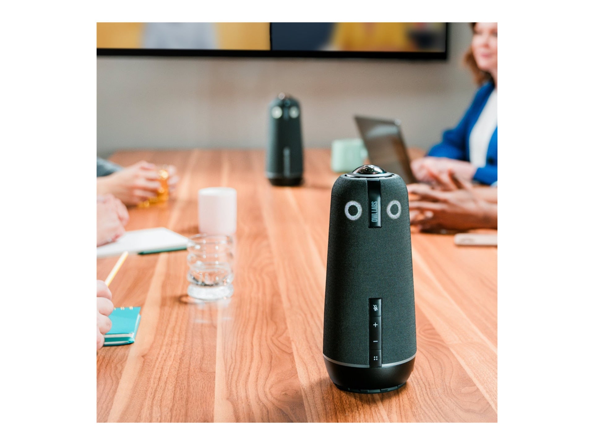 Meeting Owl 4+ 360° Camera Mic Speaker by Owl Labs for Hybrid Teams