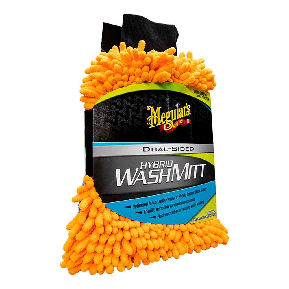 Meguiar&#39;s Hybrid Wash Mitt - Extremely Plush Microfiber Wash Mitt f/Gently Waxing