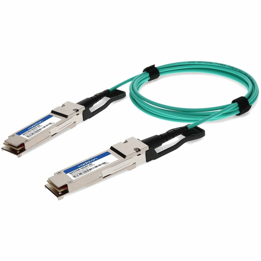 Mellanox MFS1S00-H010V Compatible TAA 200GBase-AOC QSFP56 DSP Active Optical Cable (850nm, MFS1S00-H010V-AO
