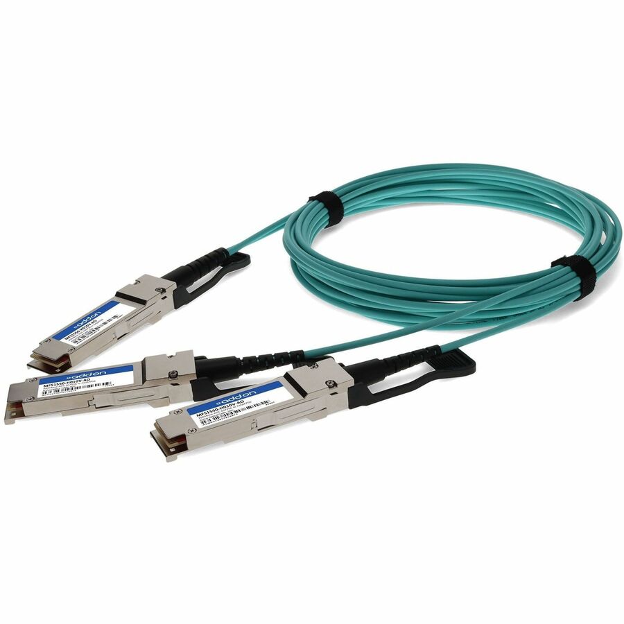 Mellanox MFS1S50-H010V Compatible TAA 200G-AOC QSFP56 to 2xQSFP56 Infiniband HDR Active MFS1S50-H010V-AO