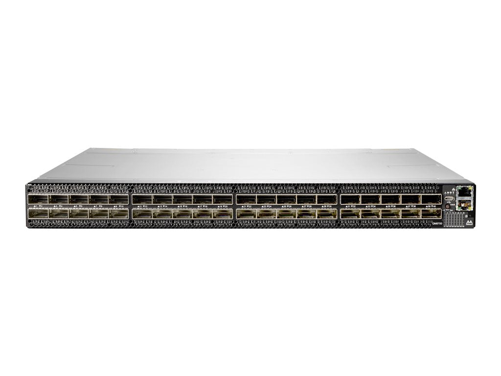Mellanox - Switch - unmanaged - 40 x HDR InfiniBand QSFP56 - back to front airflow - rack-mountable