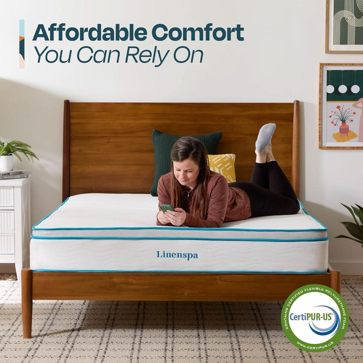 Memory Foam Hybrid Mattress Twin XL Breathability Plus