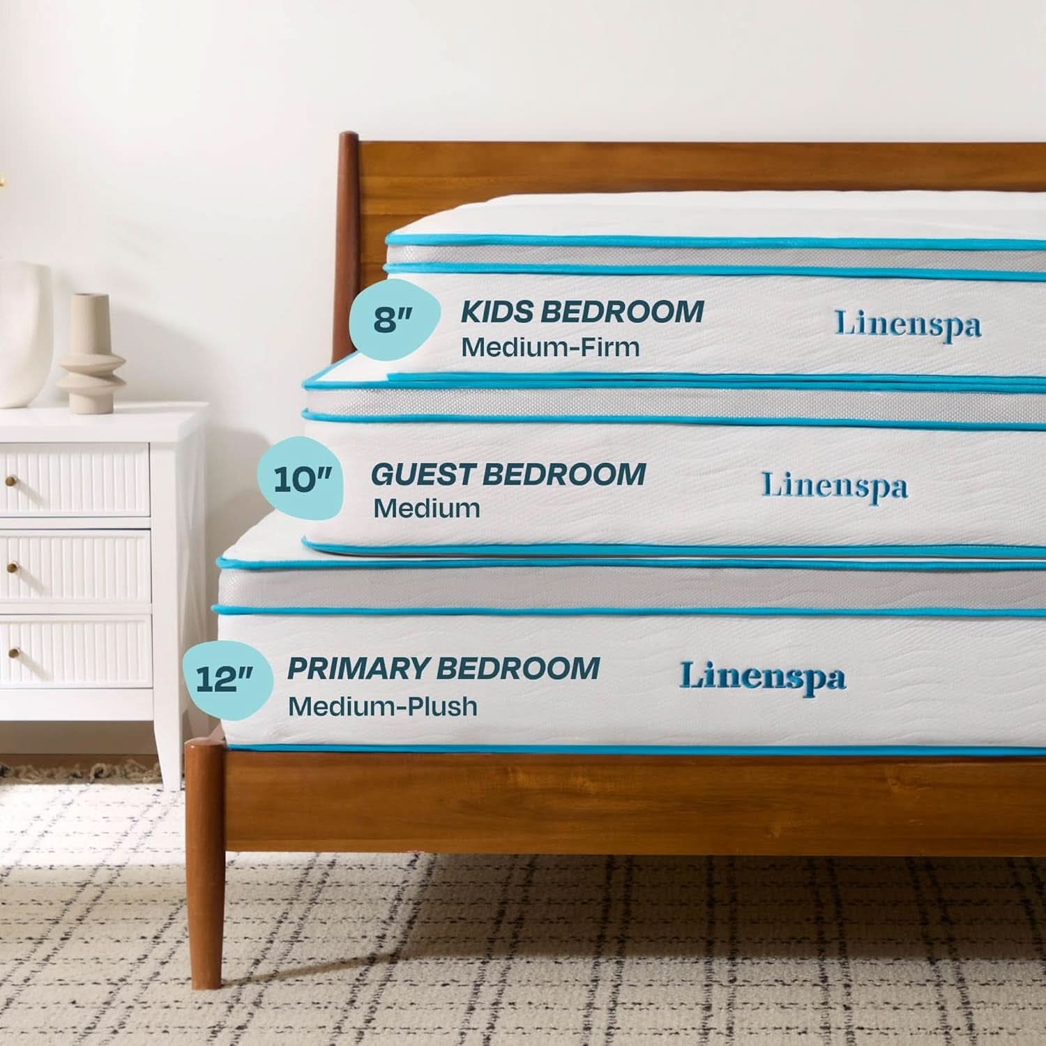 Memory Foam Hybrid Mattress Twin XL Breathability Plus