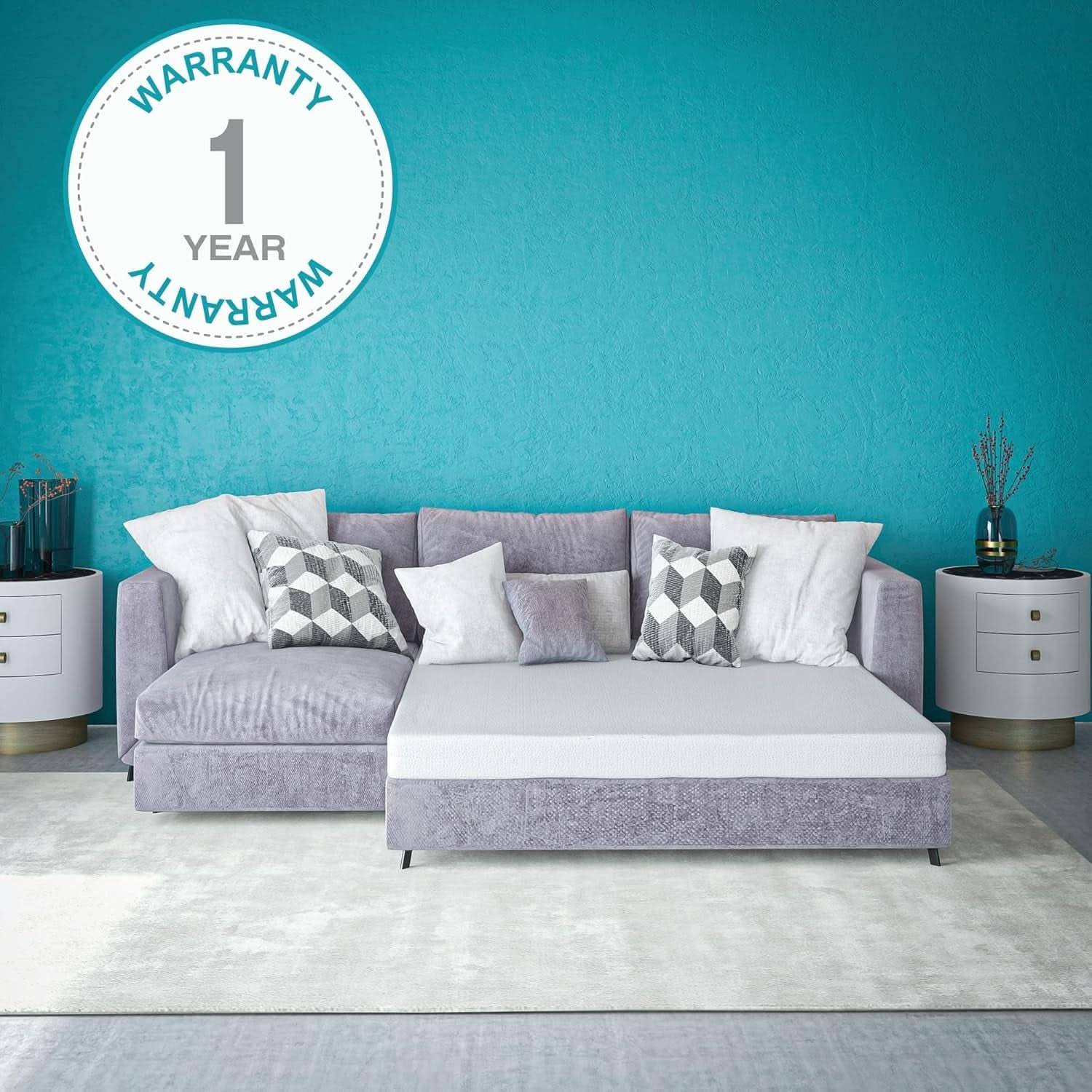 Memory Foam Mattress Queen Four Point Five Inch Foldable Sleeper