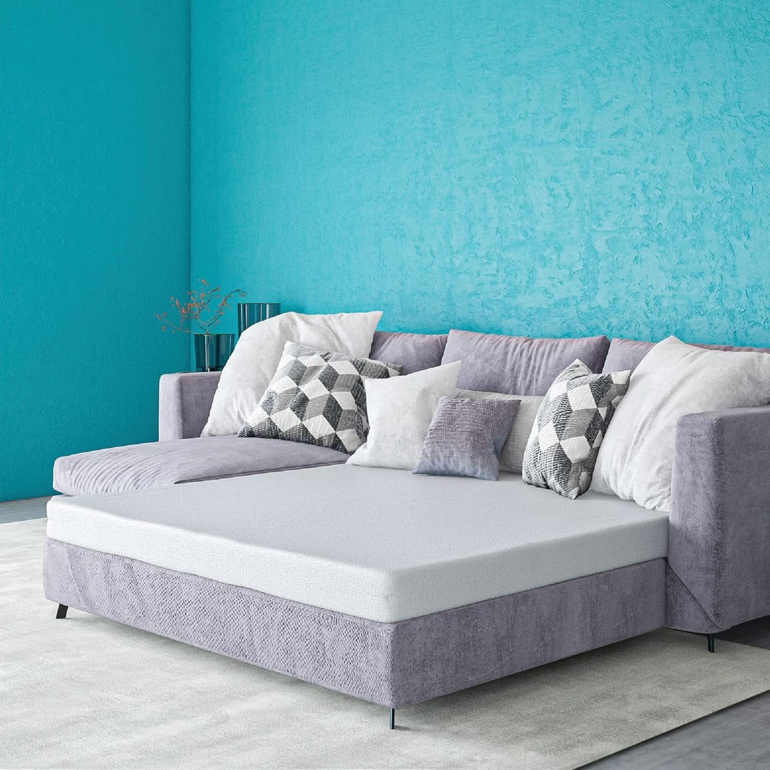 Memory Foam Mattress Queen Four Point Five Inch Foldable Sleeper