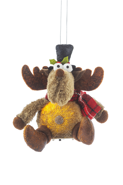 Merry Chris-Moose - Light Up Ornament -