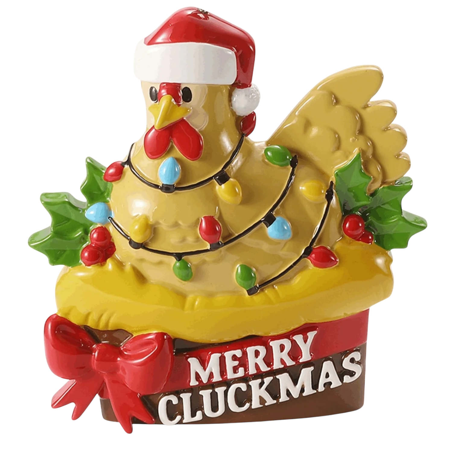 Merry Cluckmas Ornament