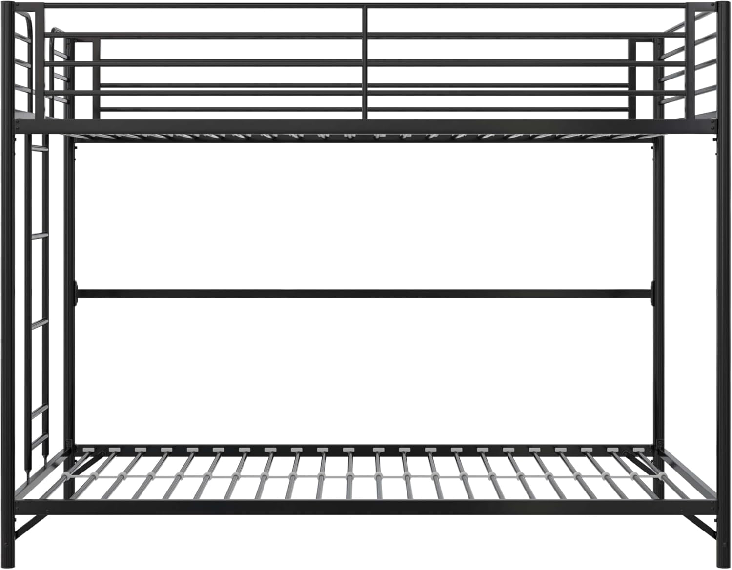 Metal Bunk Bed Twin Over Twin With Ladder And Easy Assembly