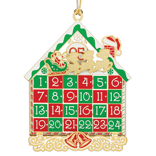 Metal Classic Advent Calendar Ornament