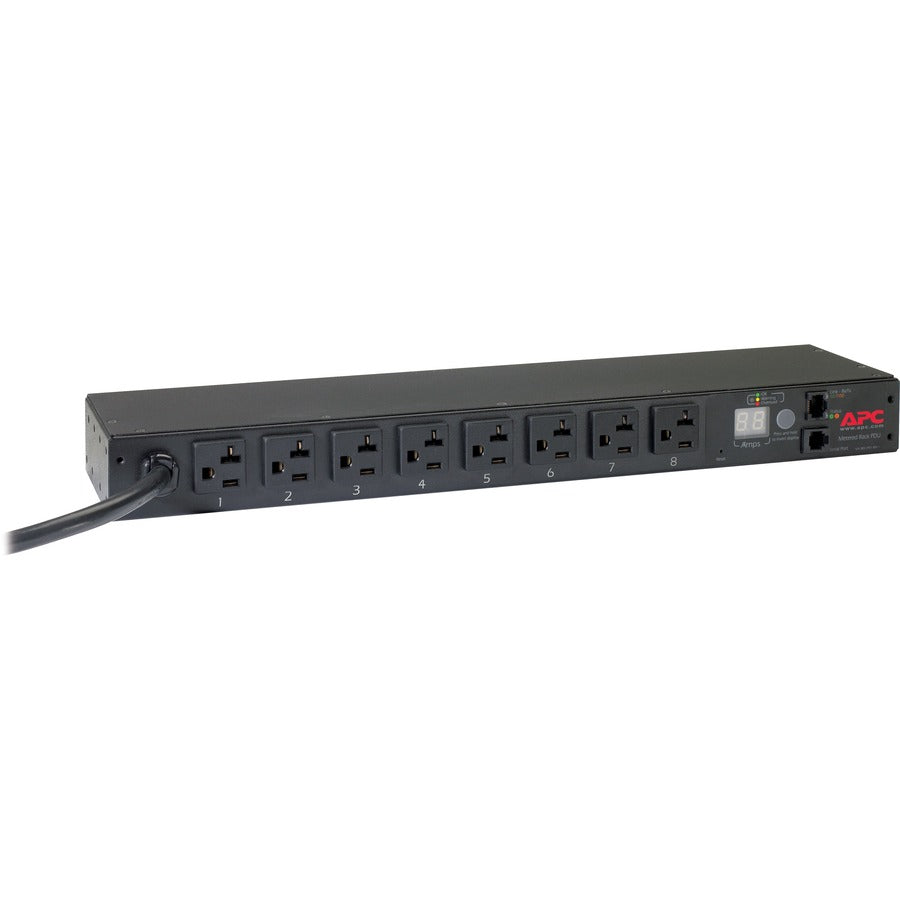 Metered Rack Power Distribution Unit - 1U 20A NEMA 5-20 PDU | Tecisoft AP7801B