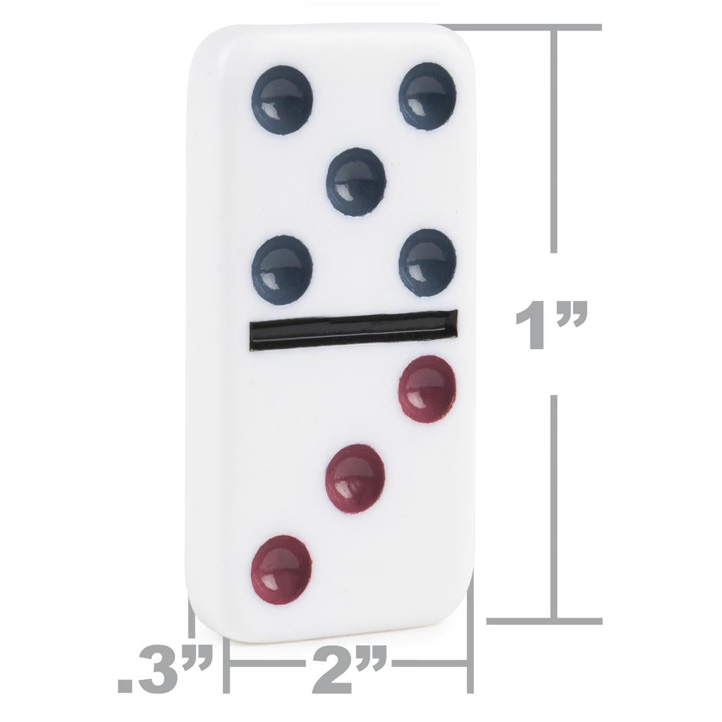 Mexican Train Dominoes Game in Aluminum Carry Case
