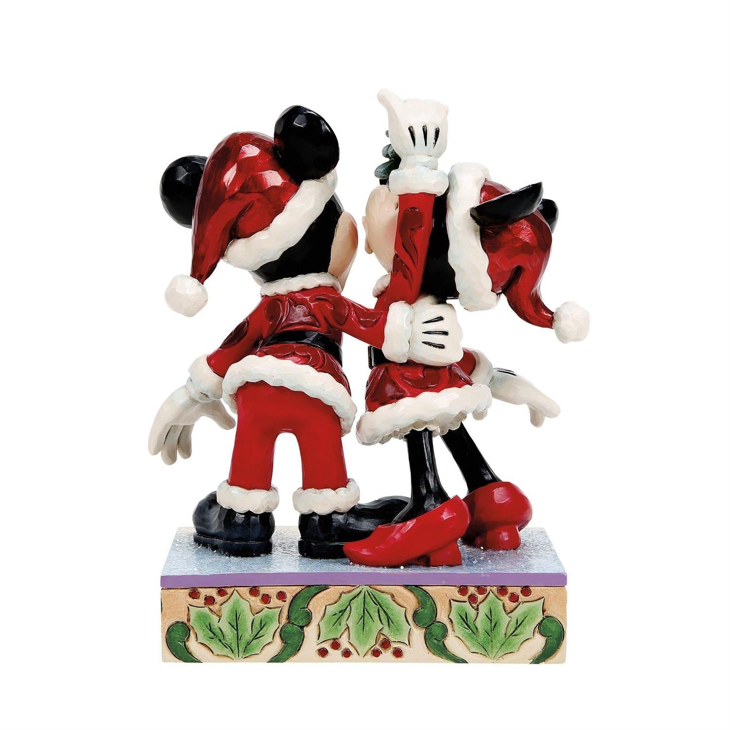 Mickey and Minnie Mistletoe Figurine – Disney Traditions
