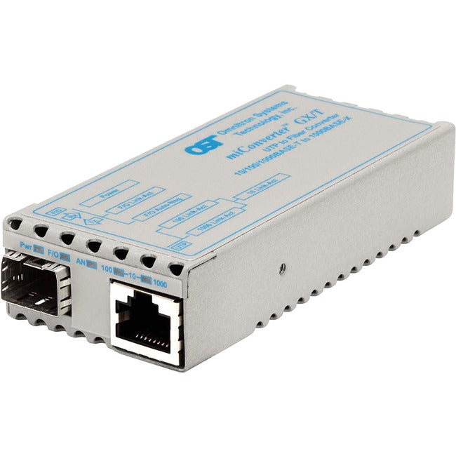 miConverter 10/100/1000 Gigabit Ethernet Fiber Media Converter RJ45 SFP 1239-0-9