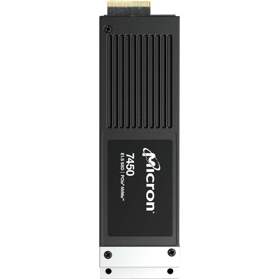Micron 7450 PRO 1.92 TB Solid State Drive - E1.S - EDSFF Internal - PCI Express NVMe (PCI Express NVMe 4.0 x4) - Read Intensive - TAA Compliant MTFDKCE1T9TFR1BC15AB