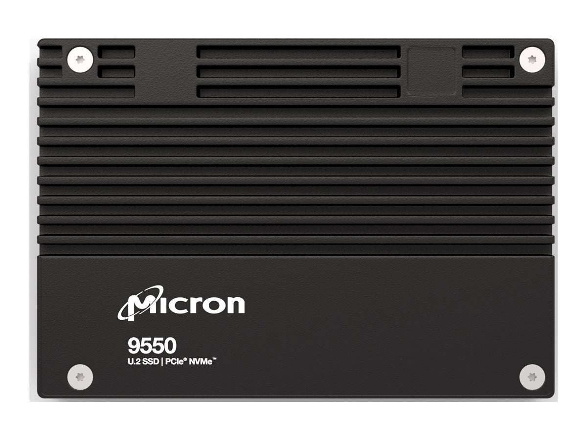 Micron 9550 PRO - SSD - Enterprise, Read Intensive - encrypted - 3.84 TB - internal - 2.5 - U.2 PCIe 5.0 x4 (NVMe) - TCG