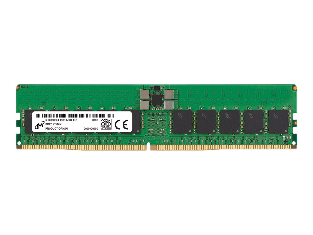 Micron - DDR5 - module - 32 GB - DIMM 288-pin - 5600 MHz / PC5-44800 - CL46 - registered - ECC MTC20F2085S1RC56BD1R