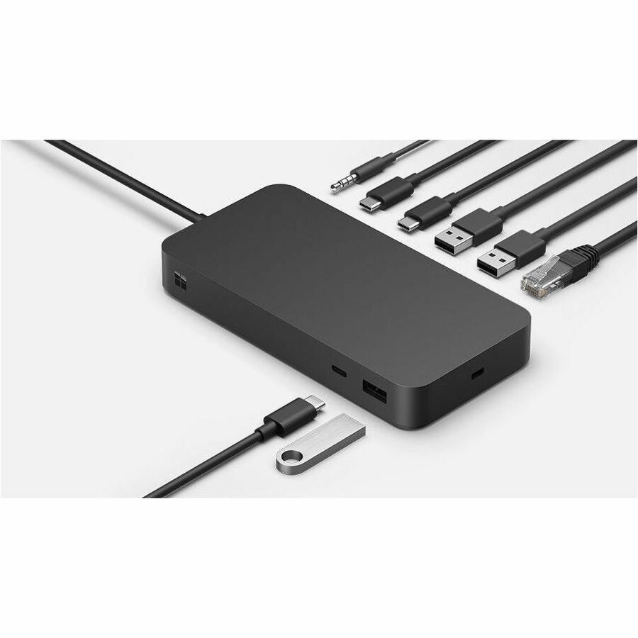 Microsoft Docking Station - for Notebook/Monitor - 165 W - Thunderbolt 4 - 2 Displays