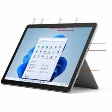 Microsoft Surface Go 4 Tablet - 10.5" - N200 Quad-core (4 Core) - 8 GB RAM - 256 GB