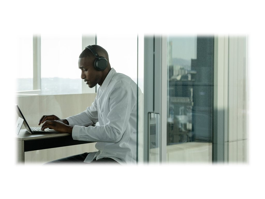 Microsoft Surface Headphones 2 - Headphones with mic - full size - Bluetooth - wireless - active noise canceling - 3.5